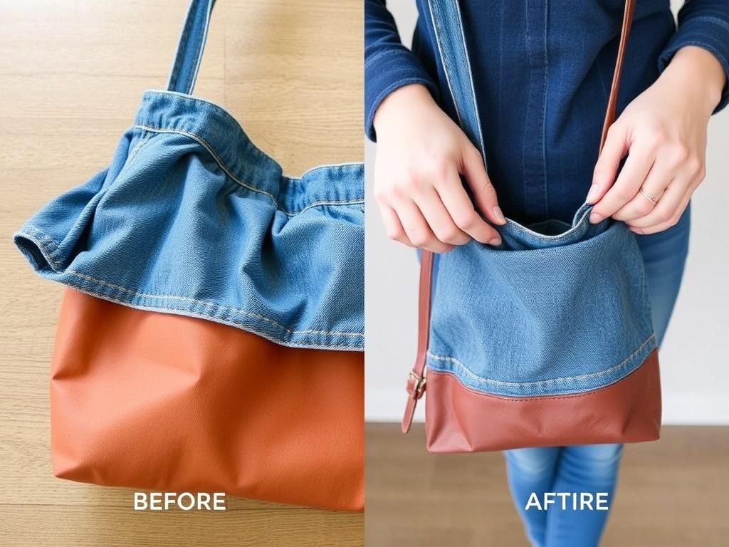 L'art de l'upcycling : transformer un vieux jean en sac tendance.. Réparer et recycler encore : prolonger la vie du sac L'art de l'upcycling : transformer un vieux jean en sac tendance.. Réparer et recycler encore : prolonger la vie du sac
