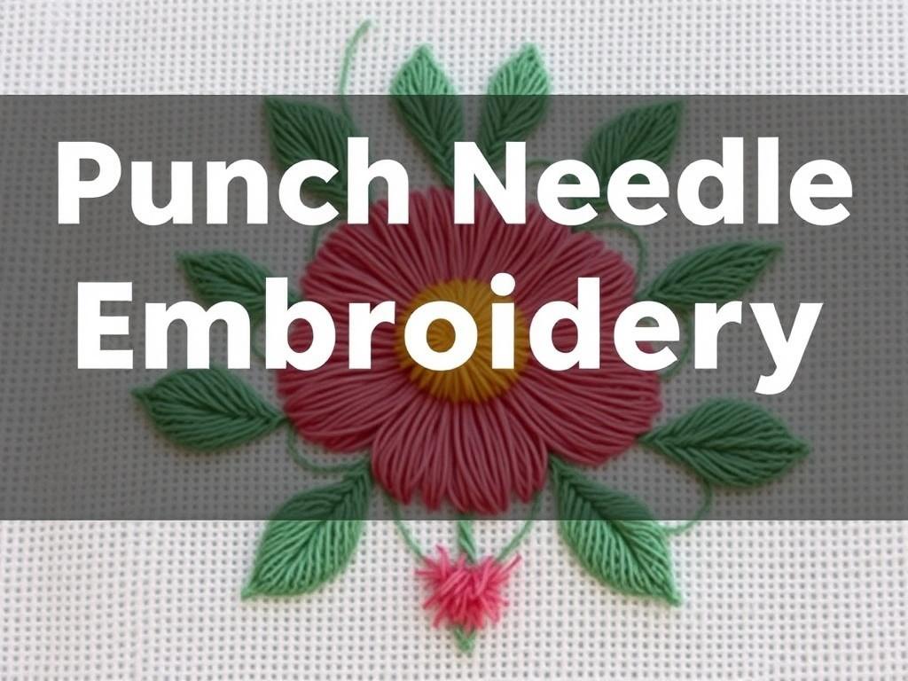 Introduction to Punch Needle Embroidery. Advanced techniques and experimentation Introduction to Punch Needle Embroidery. Advanced techniques and experimentation