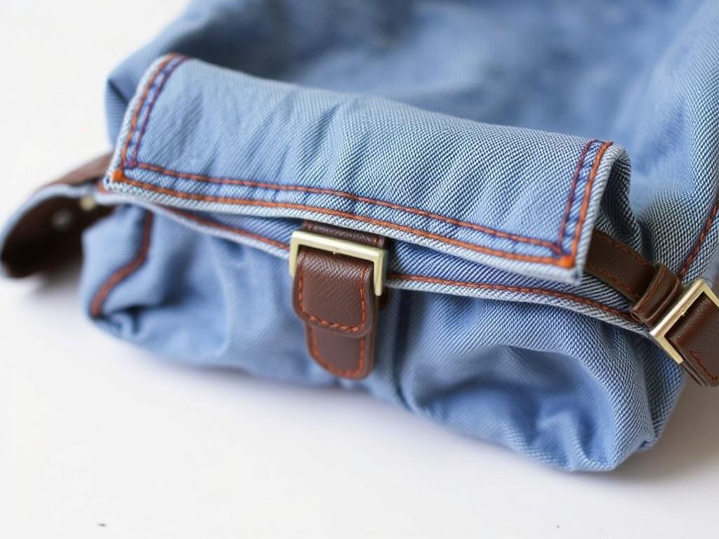 L'art de l'upcycling : transformer un vieux jean en sac tendance.. Finitions, renforts et détails techniques L'art de l'upcycling : transformer un vieux jean en sac tendance.. Finitions, renforts et détails techniques