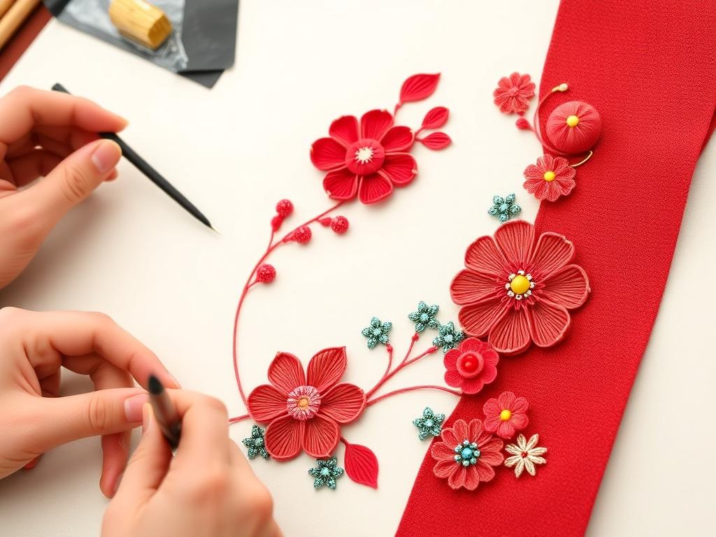 Создание композиции в технике канзаши. Примеры готовых композиций и разбор особенностей Создание композиции в технике канзаши. Примеры готовых композиций и разбор особенностей