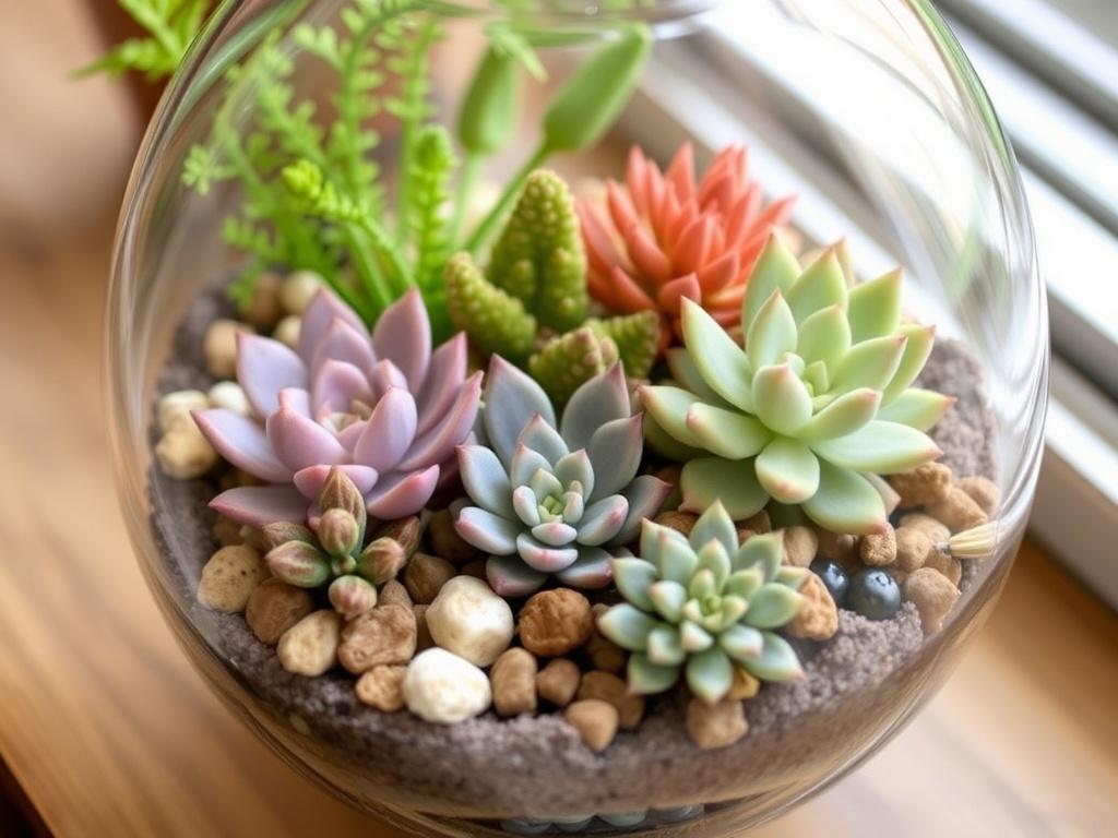 Создание флорариума с суккулентами. Таблица с примерами растений и рекомендациями Создание флорариума с суккулентами. Таблица с примерами растений и рекомендациями