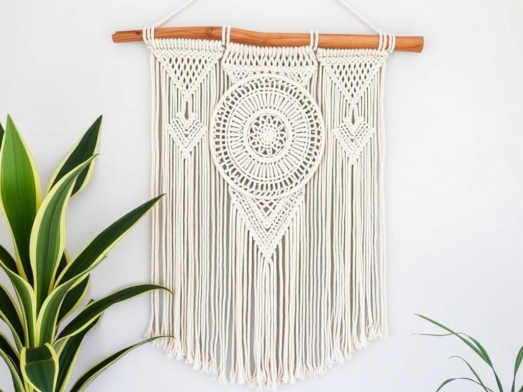 Créer une déco murale en macramé pour une touche bohème.. Projets avancés et pièces de grande échelle Créer une déco murale en macramé pour une touche bohème.. Projets avancés et pièces de grande échelle