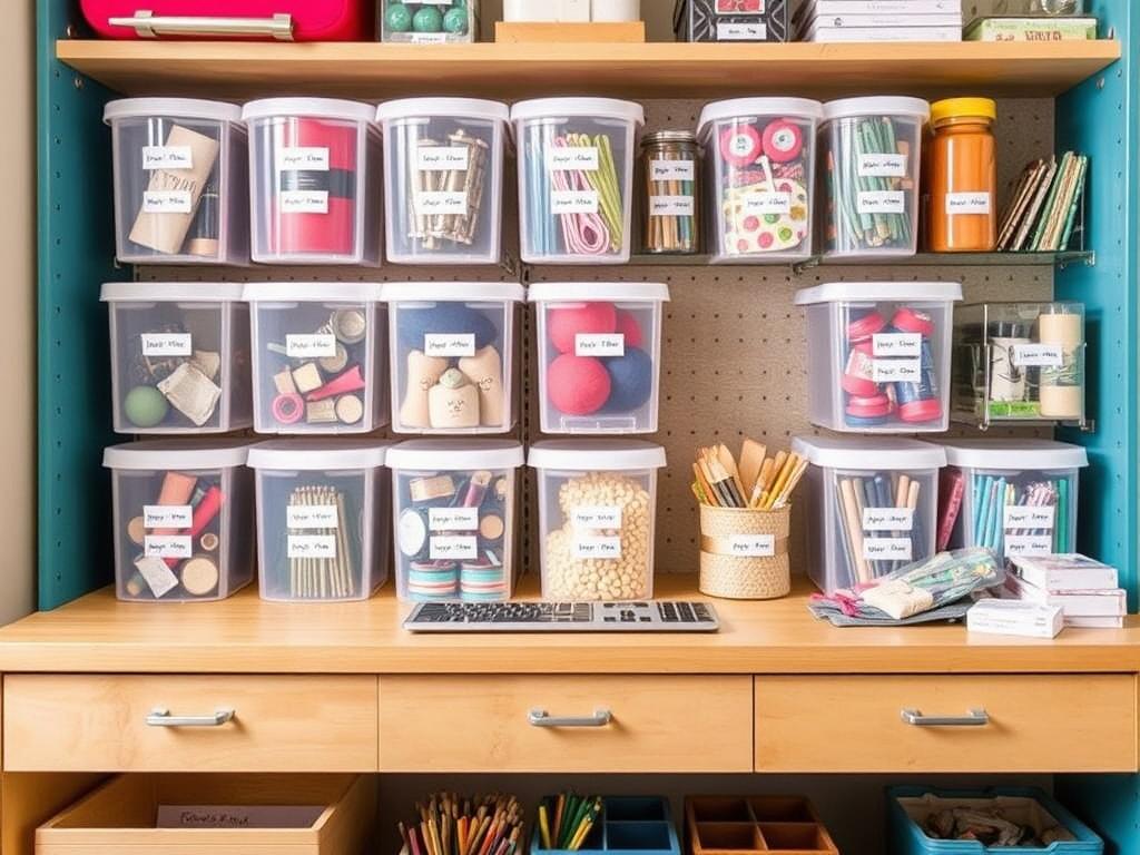 Cómo organizar tu espacio de manualidades de forma eficiente.. Etiquetado inteligente y mantenimiento del inventario Cómo organizar tu espacio de manualidades de forma eficiente.. Etiquetado inteligente y mantenimiento del inventario