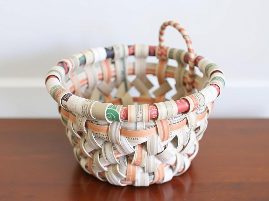 Плетение корзины из газетных трубочек. Идеи по применению и хранению Плетение корзины из газетных трубочек. Идеи по применению и хранению