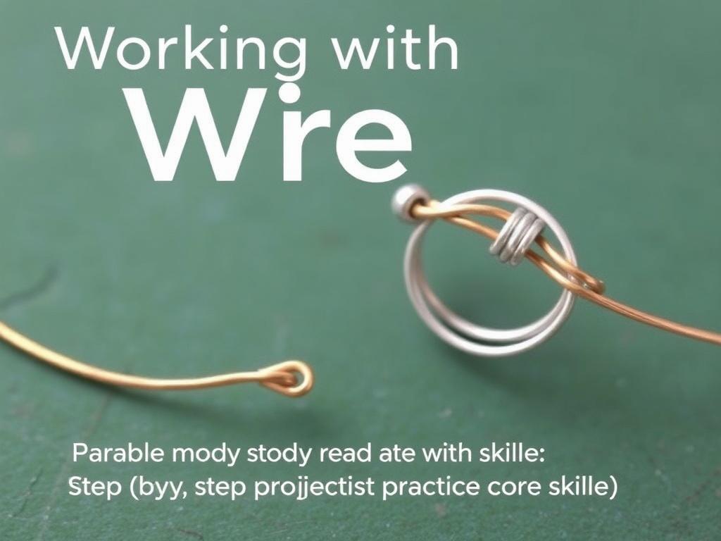 Working with Wire: Simple Jewelry Making Techniques. Step-by-step projects to practice core skills Working with Wire: Simple Jewelry Making Techniques. Step-by-step projects to practice core skills