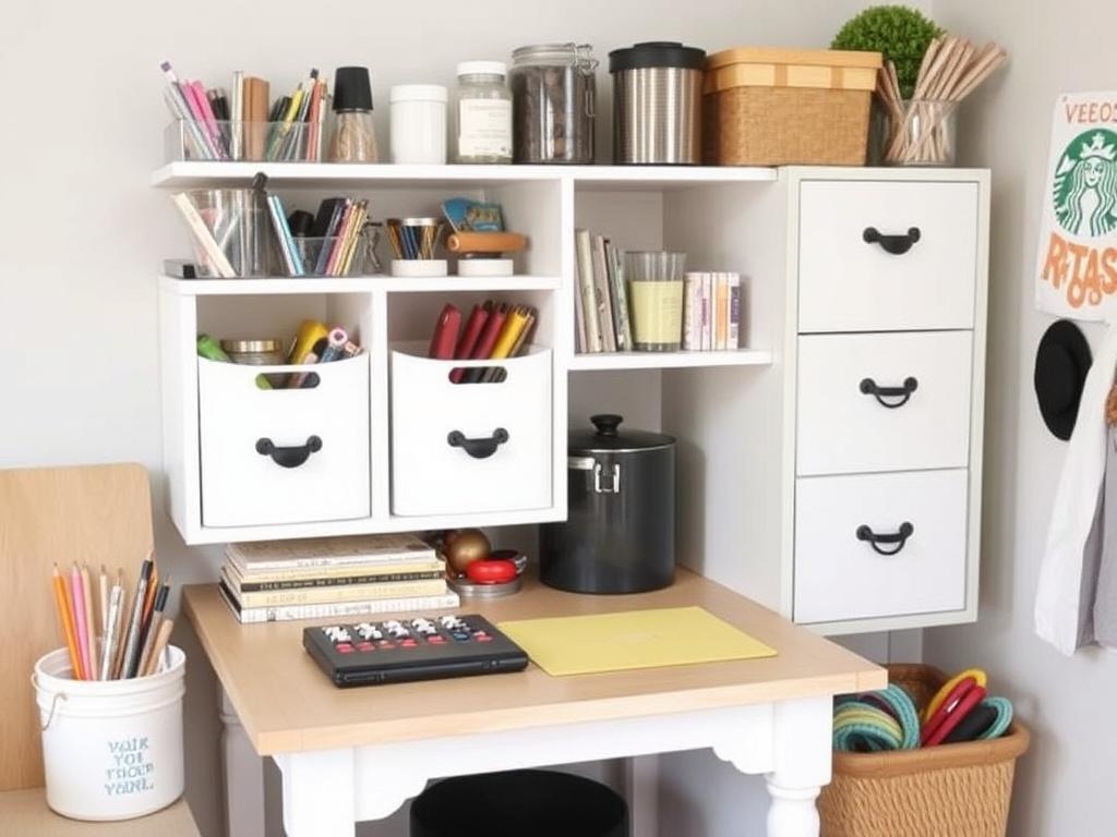 Dix idées de rangement DIY pour organiser son atelier créatif.. Idées pour recycler et personnaliser Dix idées de rangement DIY pour organiser son atelier créatif.. Idées pour recycler et personnaliser