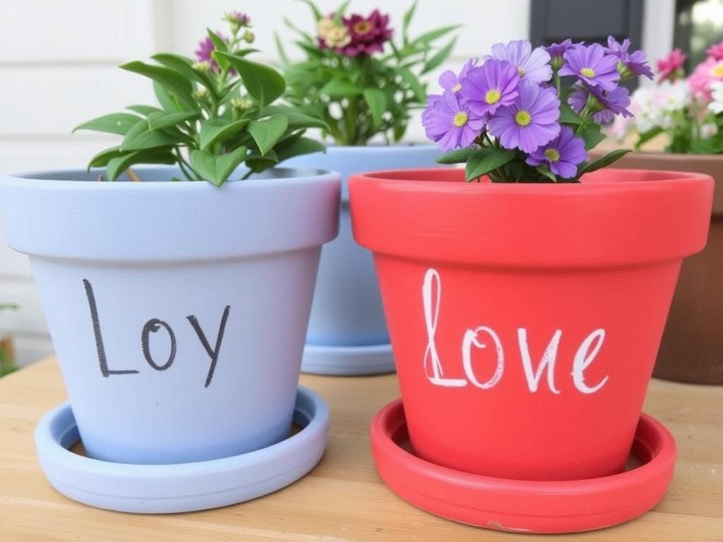 Personnaliser ses pots de fleurs avec de la peinture à la craie.. Erreurs fréquentes et comment les éviter Personnaliser ses pots de fleurs avec de la peinture à la craie.. Erreurs fréquentes et comment les éviter