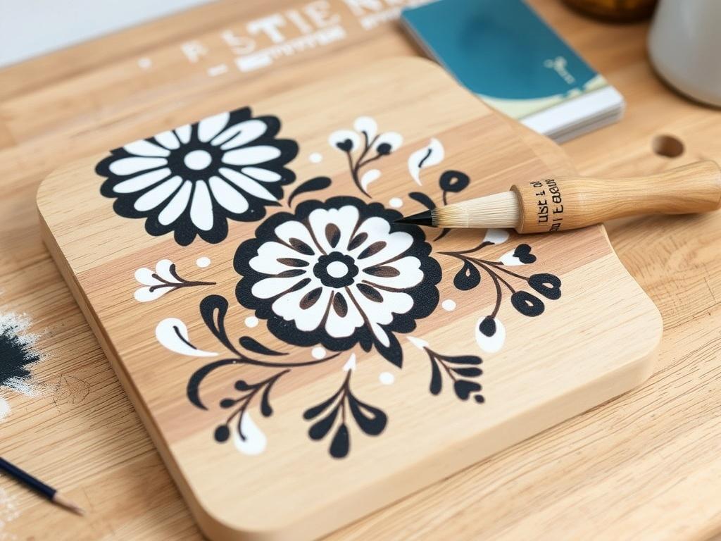 Роспись деревянной разделочной доски. Идеи дизайна: примеры мотивов и как они работают в кухонной среде Роспись деревянной разделочной доски. Идеи дизайна: примеры мотивов и как они работают в кухонной среде