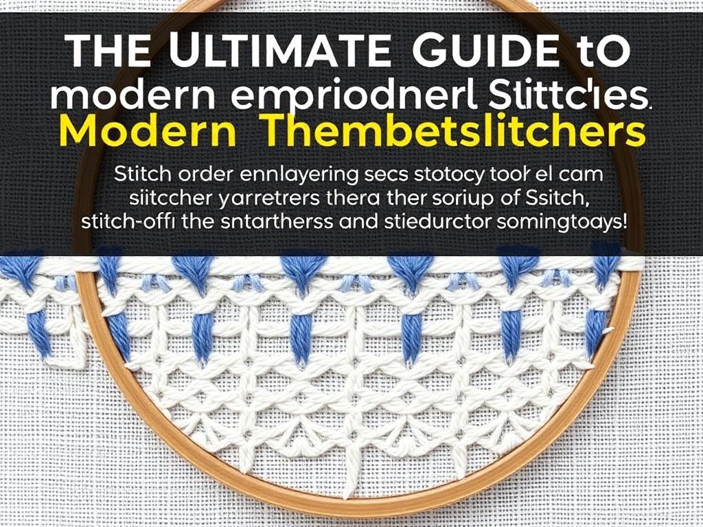 The Ultimate Guide to Modern Embroidery Stitches. Stitch order and layering strategies