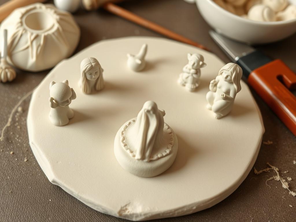 Лепка миниатюрных скульптур из глины. Уход за изделиями и защита готовых работ Лепка миниатюрных скульптур из глины. Уход за изделиями и защита готовых работ