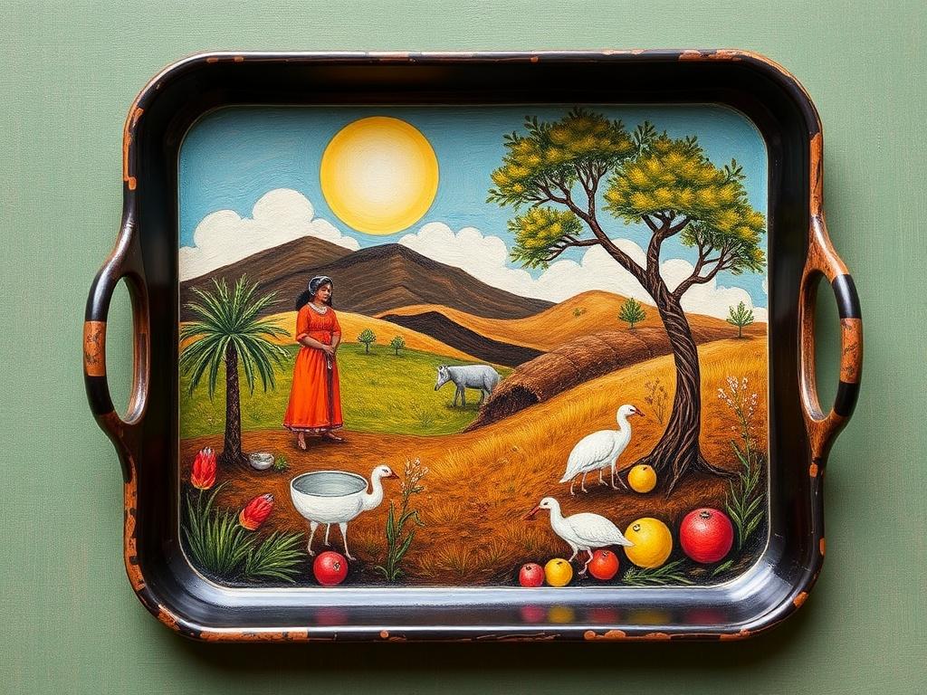 Роспись подноса в стиле хохлома. Истории и вдохновение из жизни художников Роспись подноса в стиле хохлома. Истории и вдохновение из жизни художников