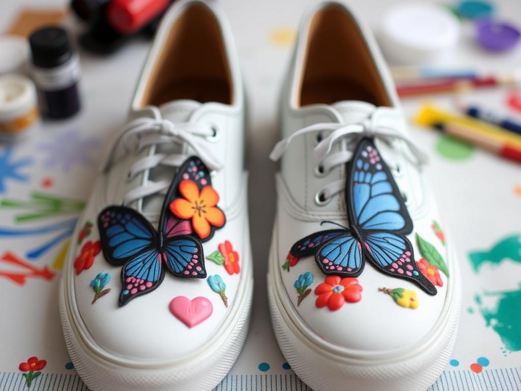 Personaliza tus zapatos con pinturas y apliques.. Materiales y herramientas imprescindibles Personaliza tus zapatos con pinturas y apliques.. Materiales y herramientas imprescindibles