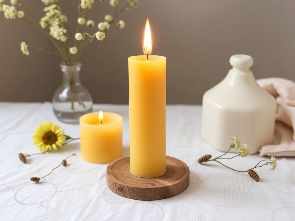 Décorer des bougies avec de la cire d'abeille : un projet naturel et poétique.. Entretien des bougies décorées Décorer des bougies avec de la cire d'abeille : un projet naturel et poétique.. Entretien des bougies décorées