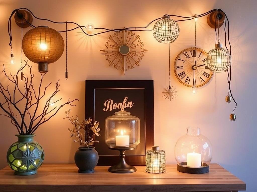 Creative Ways to Display Your Finished Crafts. Lighting makes things sing Creative Ways to Display Your Finished Crafts. Lighting makes things sing