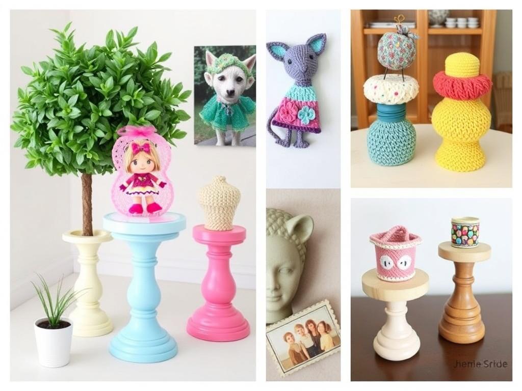 Creative Ways to Display Your Finished Crafts. Pedestals, risers, and IKEA hacks Creative Ways to Display Your Finished Crafts. Pedestals, risers, and IKEA hacks
