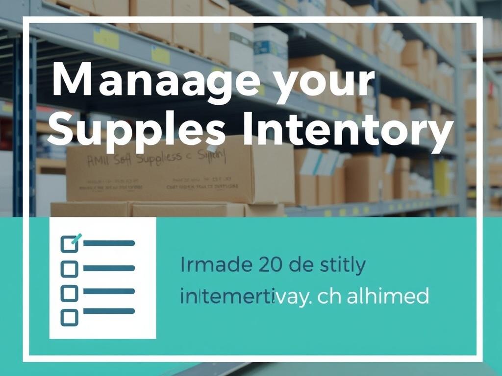 Gérer ses stocks de fournitures sans se laisser déborder.. Checklist pour une mise en place en 30 jours Gérer ses stocks de fournitures sans se laisser déborder.. Checklist pour une mise en place en 30 jours