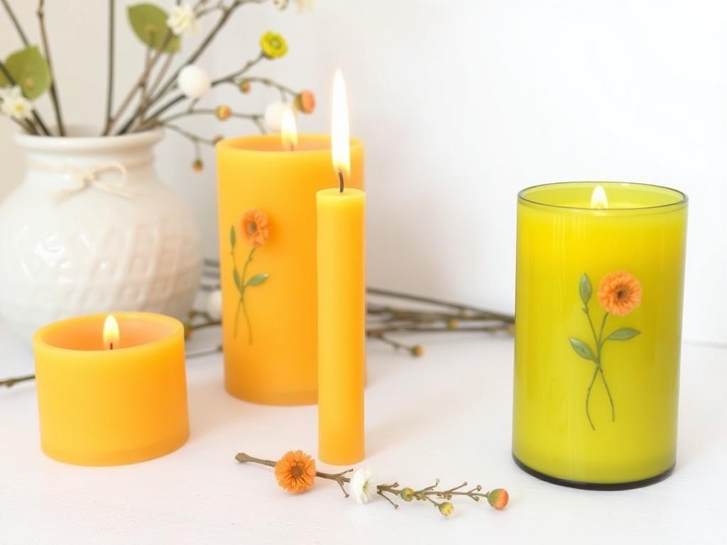 Décorer des bougies avec de la cire d'abeille : un projet naturel et poétique.. Expérience personnelle : premières chutes et apprentissages Décorer des bougies avec de la cire d'abeille : un projet naturel et poétique.. Expérience personnelle : premières chutes et apprentissages