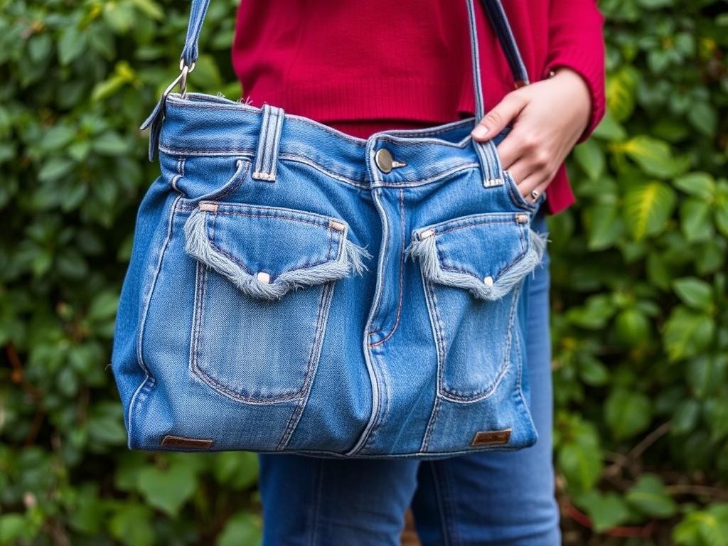 L'art de l'upcycling : transformer un vieux jean en sac tendance.. Pourquoi opter pour le surcyclage textile L'art de l'upcycling : transformer un vieux jean en sac tendance.. Pourquoi opter pour le surcyclage textile