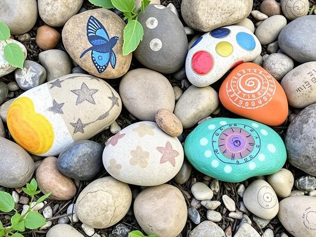 Роспись камней для сада. Примеры практических решений и готовые палитры Роспись камней для сада. Примеры практических решений и готовые палитры