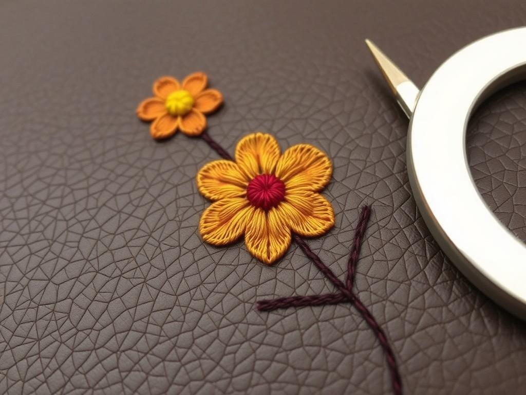 Вышивка на кожаной поверхности. Основные техники вышивки на кожаной поверхности Вышивка на кожаной поверхности. Основные техники вышивки на кожаной поверхности
