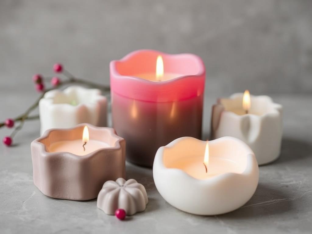 Moldes de yeso para velas aromáticas hechas en casa.. Ideas creativas para presentar y regalar Moldes de yeso para velas aromáticas hechas en casa.. Ideas creativas para presentar y regalar